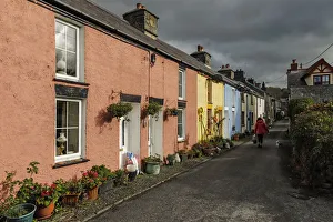 Colourful houses on Water Street in this old former shipbuilding coastal village Colourful houses on Water Street in this old former shipbuilding coastal village