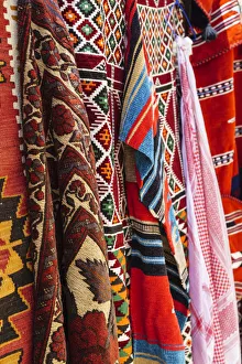 Colourful rugs and carpets for sale in Al Fahidi Historic Neighbourhood, Bur Dubai Colourful rugs and carpets for sale in Al Fahidi Historic Neighbourhood, Bur Dubai