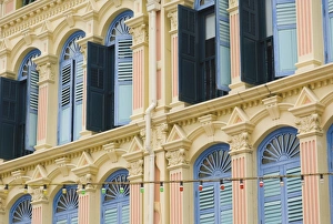 South East Asia Architecture Prints: Colourful shutters