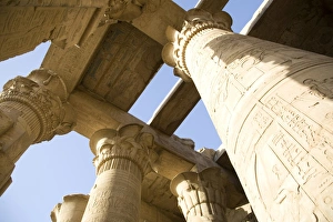 North Africa Heritage Sites Prints: Columns at Kom Ombo temple, Egypt, North Africa, Africa
