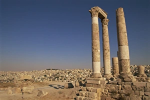 Jordanian Historical Landmarks Prints: Columns and ruins