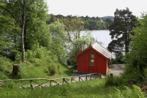 The composer Edvard Griegs cottage at Troldhaugen The composer Edvard Griegs cottage at Troldhaugen