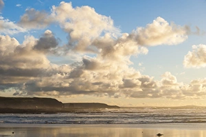 Blue Horizon Photography Prints: Constantine Bay at sunset, Cornwall, England, United Kingdom, Europe