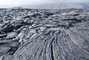 Barren Rock Formations Prints: Cooled lava from recent eruption