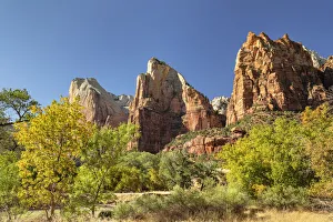 Court of Patriarchs, Zion National Park, Colorado Plateau, Utah, United States of America Court of Patriarchs, Zion National Park, Colorado Plateau, Utah, United States of America