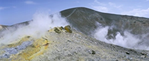 Mediterranean Europe Travel Destinations Prints: The crater on Vulcano