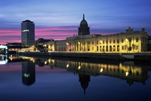 Reflections On Water Europe Prints: The Custom House, Dublin, Co