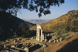 Ancient Greek Ruins Prints: Delphi, Sanctuary of Athena
