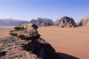 Wadi Rum Tourism Prints: Desert landscape
