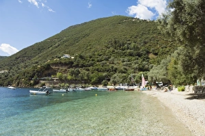 Greek Island Destinations Prints: Dessimi beach