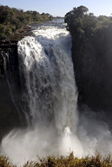 Scenic Nature Photography Prints: The Devils Cataract, Victoria Falls, UNESCO World Heritage Site, Zimbabwe, Africa