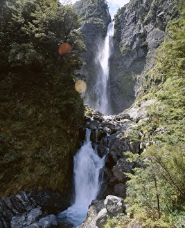 Oceania Travel Destinations Prints: Devils Punchbowl Falls