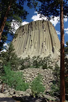 Devils Tower Print, a photograph of the rock formation
