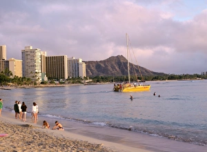 North America Beaches Prints: Diamond Head