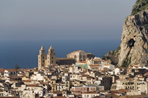 Cefalu Cathedral Prints: Distant view of Cathedral