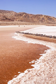 Disused salt pans at Pedra De Lume, Pedra di Lumi, the centre of salt production and trade Disused salt pans at Pedra De Lume, Pedra di Lumi, the centre of salt production and trade