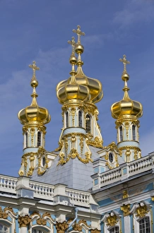 Domes of the Palace Church, Catherine Palace, Tsarskoe Selo, Pushkin, UNESCO World Heritage Site Domes of the Palace Church, Catherine Palace, Tsarskoe Selo, Pushkin, UNESCO World Heritage Site