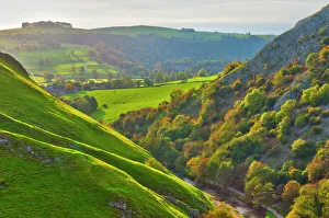 Prints of Dovedale, Peak District National Park, Derbyshire, England Derbyshire Prints: Dovedale Print, Peak District National Park, Derbyshire