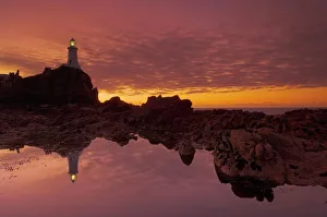 Corbiere Lighthouse Print at Low Tide