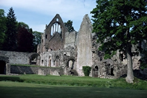 Prints of Dryburgh Abbey, Borders, Scotland, United Kingdom, Europe Scottish Borders Prints: Dryburgh Abbey Print - Scotland Landscape