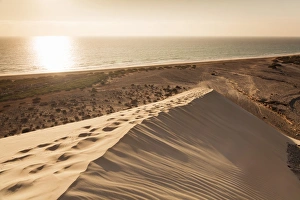 Atlantic Coast Spain Prints: Dunes at Playa de Sotavento, Risco del Paso