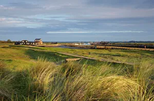 An early morning view of the River Blyth at Walberswick, Suffolk, England An early morning view of the River Blyth at Walberswick, Suffolk, England
