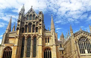 Prints of East Front, Ely Cathedral, Ely, Cambridgeshire, England, UK Ely Prints: Ely Cathedral East Front Print