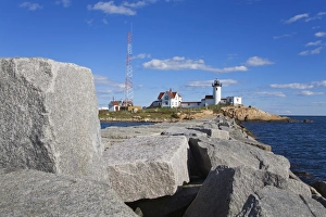New England Lighthouses Prints: Eastern Point Lighthouse, Gloucester, Cape Ann, Greater Boston Area, Massachusetts