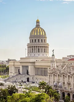 El Capitolio and Gran Teatro Alicia Alonso, elevated view, Havana, La Habana Province El Capitolio and Gran Teatro Alicia Alonso, elevated view, Havana, La Habana Province