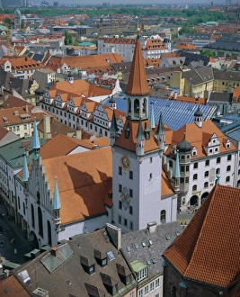 Munich City View Prints: Elevated cityscape