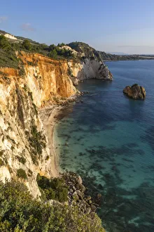 Elevated View over White Rocks Cliff Print
