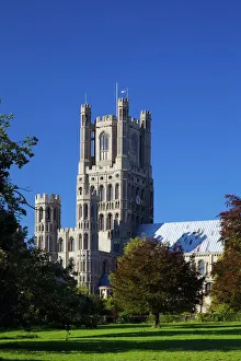 Ely Cathedral in late afternoon sunshine, Church of the Holy and Undivided Trinity Ely Cathedral in late afternoon sunshine, Church of the Holy and Undivided Trinity