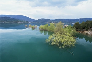Colorful Mediterranean Landscape Prints: Embalse de Yesa