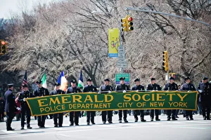 Emerald Society Police Department, St. Patricks Day celebrations, 5th Avenue Emerald Society Police Department, St. Patricks Day celebrations, 5th Avenue