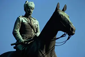 Prints of Equestrian statue of Finlands great wartime statesman, General Mannerheim, Helsinki, Finland, Scandinavia, Europe Finland Prints: Equestrian Statue of General Mannerheim Print, Helsinki, Finland