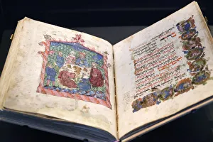 The Erna Michael Haggada from Germany dated 1400, The Israel Museum, Jerusalem, Israel The Erna Michael Haggada from Germany dated 1400, The Israel Museum, Jerusalem, Israel