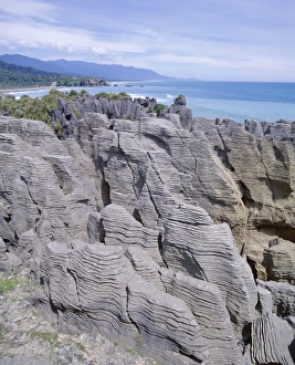 Eroded Stratified Limestone Columns Print