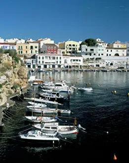 Mediterranean Harbour View Prints: Es Castell