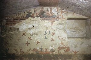 Italian Archaeological Sites Prints: Etruscan tomb