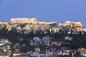 Evening, The Acropolis, UNESCO World Heritage Site, Athens, Greece, Europe Evening, The Acropolis, UNESCO World Heritage Site, Athens, Greece, Europe