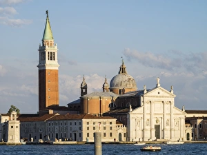 Veneto Italy Landmarks Prints: Evening light on the facade of the Redentore, Giudecca, Venice, UNESCO World Heritage Site