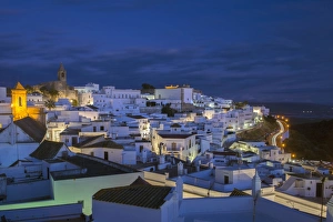 Evening rooftop views of the whitewashed village (Pueblos blanca) of Vejer de la Frontera Evening rooftop views of the whitewashed village (Pueblos blanca) of Vejer de la Frontera