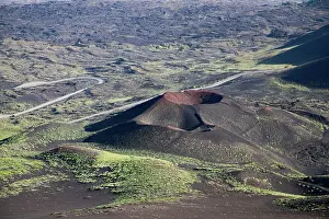 Prints of Explore the unique landscape of Etna volcano, with its vast, desert-like terrain and volcanic formations in Sicily, Italy Catania Prints: Etna Volcano Print