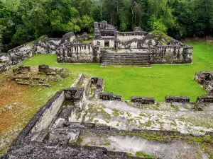 Guatemalan Cultural Heritage Prints: Exploring the ancient structures at Central Acropolis in Tikal
