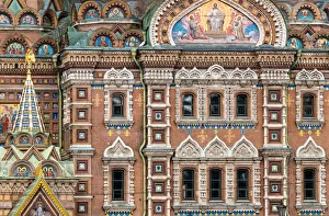 The exterior mosaic of the Church of the Savior on Spilled Blood (Tserkov Spasa na Krovi) The exterior mosaic of the Church of the Savior on Spilled Blood (Tserkov Spasa na Krovi)