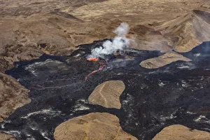 Fagradalsfjall volcano, eruption in July 2021, Reykjanes Peninsula, Iceland Fagradalsfjall volcano, eruption in July 2021, Reykjanes Peninsula, Iceland