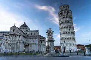 The famous Piazza dei Miracoli with Pisa Cathedral (Duomo) and Leaning Tower The famous Piazza dei Miracoli with Pisa Cathedral (Duomo) and Leaning Tower