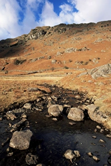 UK Countryside Walks Prints: Far Easedale Gill, Easedale, above Grasmere, Lake District National Park