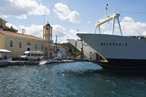 European Island Hopping Prints: Ferry from Nidri