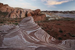 US Geological Features Prints: The Fire Wave, Valley of Fire State Park, Nevada, United States of America, North America